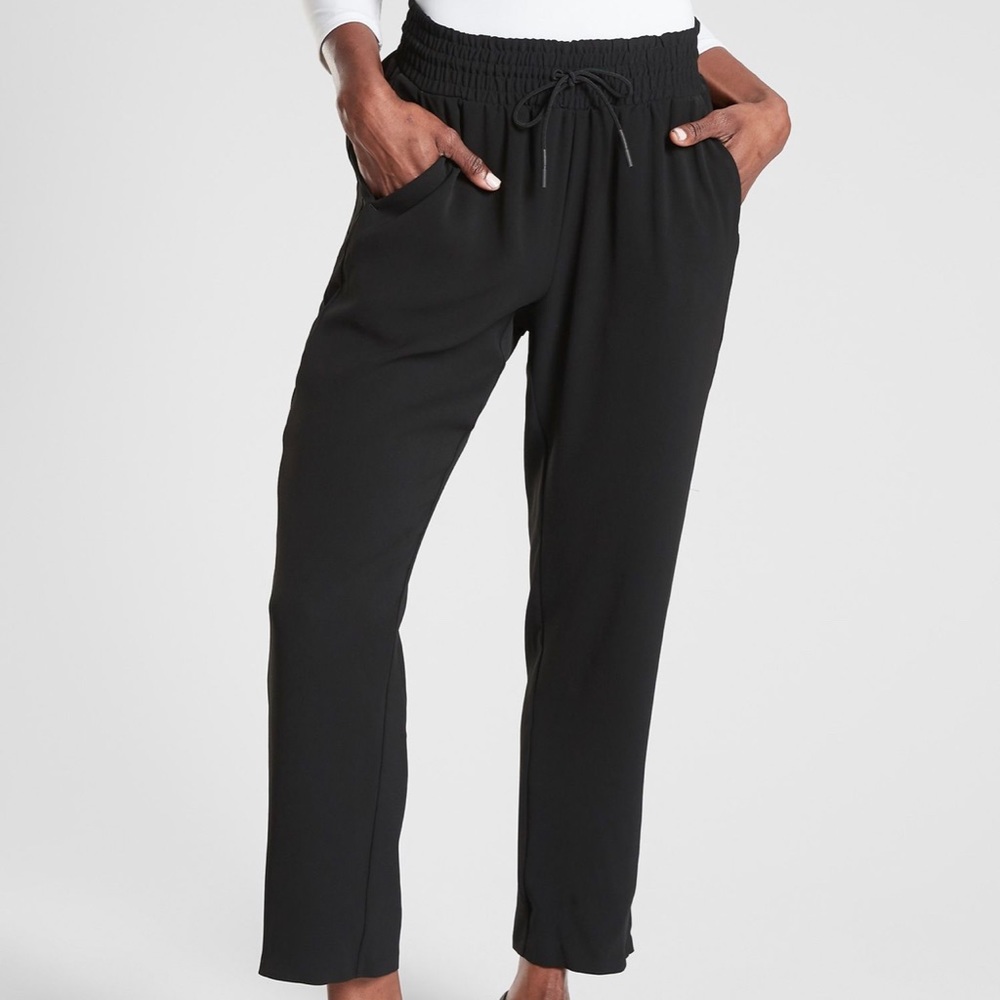 Athleta Metropolis Straight Leg Pants Navy blue and black 8 bundle